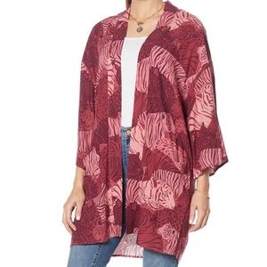 G by Giuliano Woven Printed Kimono NWOT